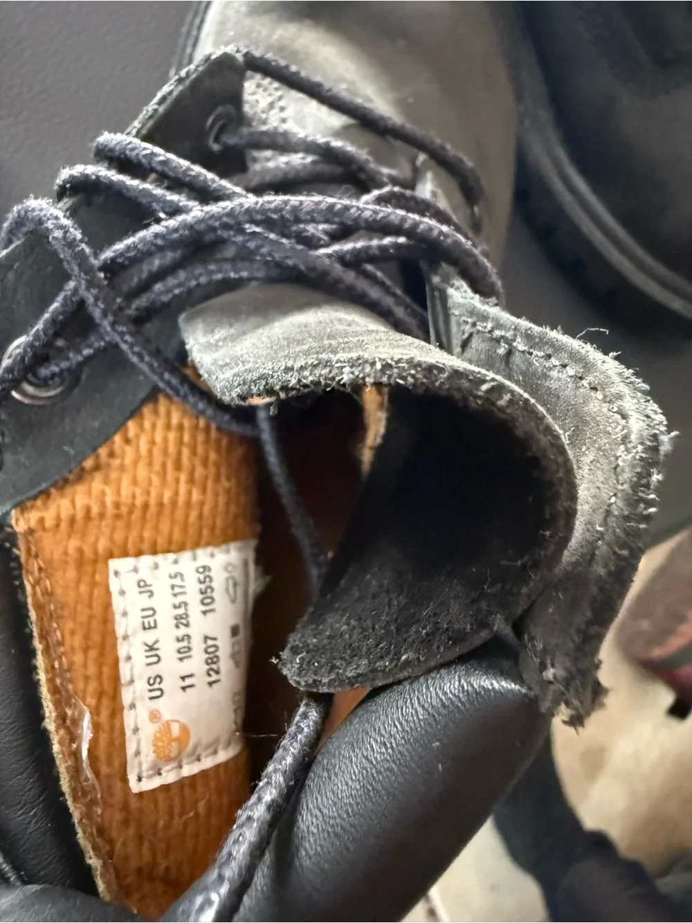Timberland Black Men's Lace-Up Work Boots